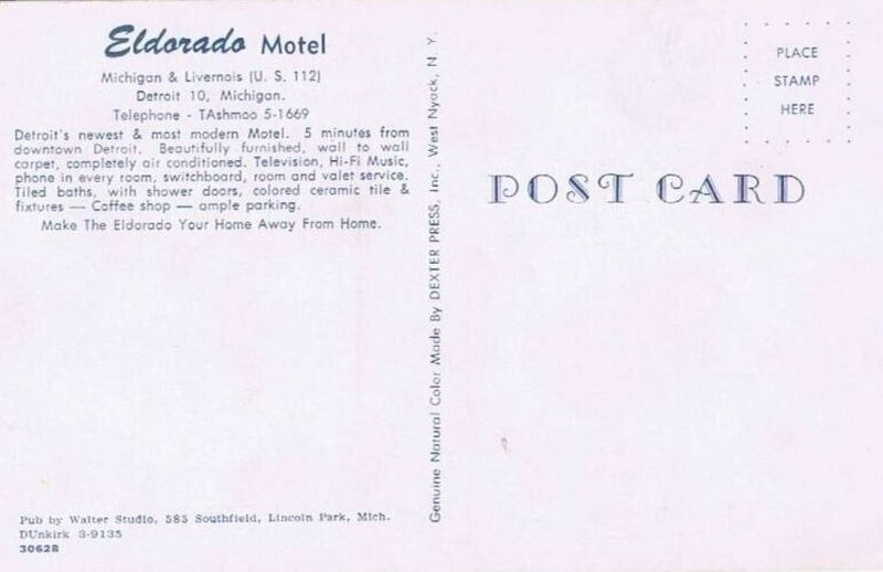 Eldorado Motel - Vintage Postcard (newer photo)